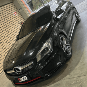 Mercedes preto atendido pela WB Auto Service